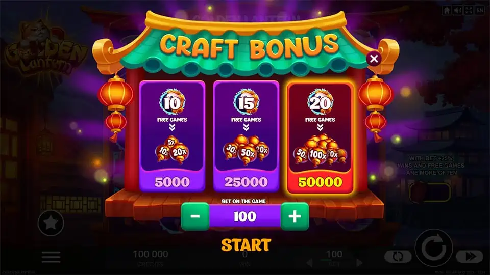 Golden Lantern slot bonus buy