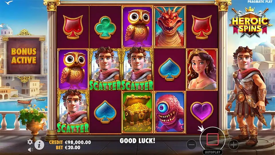 Heroic Spins slot free spins