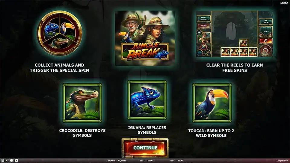 Jungle Break slot features
