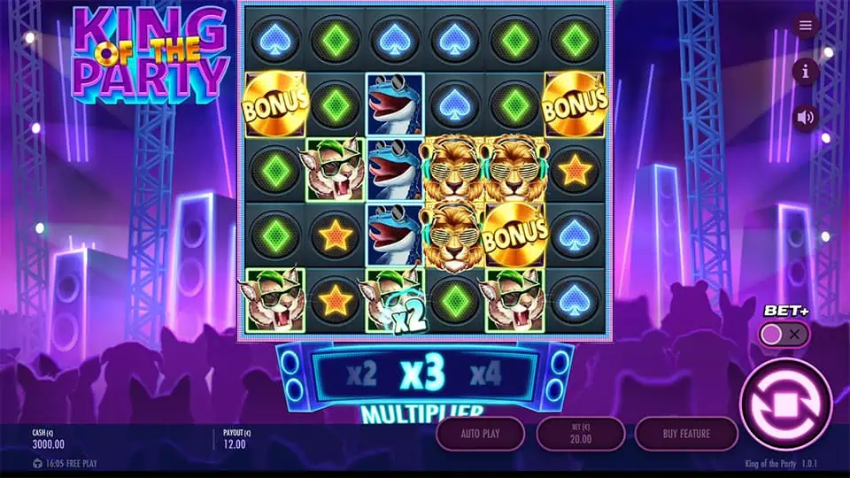 King of the Party slot free spins