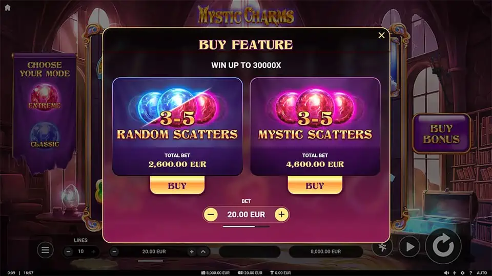 Mystic Charms slot bonus buy