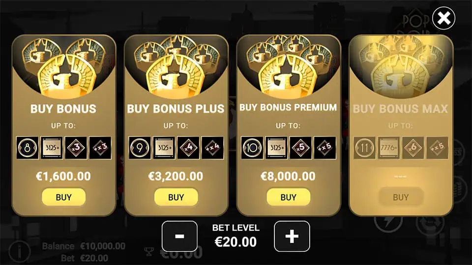 PopNoir slot bonus buy