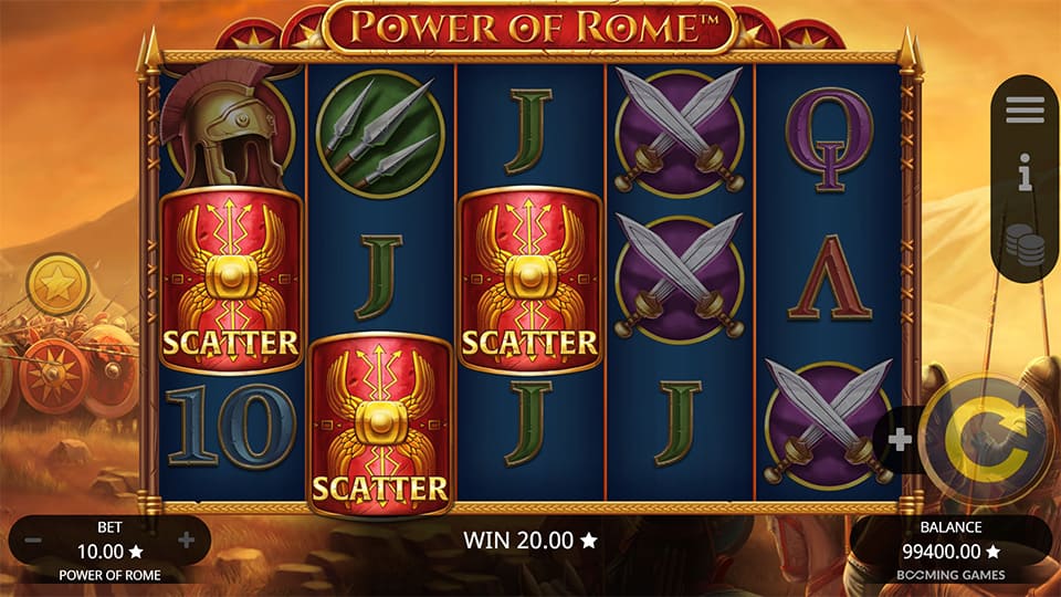 Power of Rome slot free spins