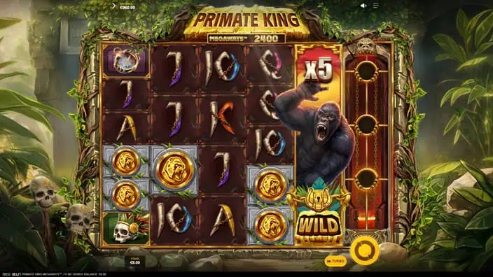 Primate King Megaways slot feature expanded wild