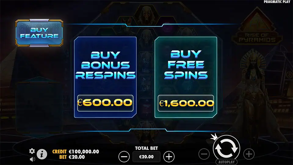 Rise of Pyramids slot bonus buy