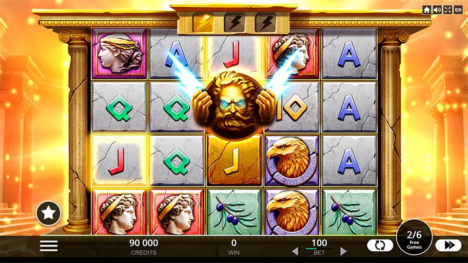 Rise of Zeus slot feature mystery symbol