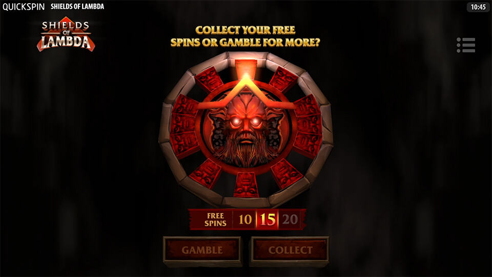 Shields of Lambda slot feature gamble wheel