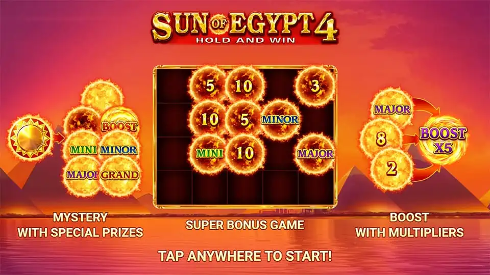 Sun of Egypt 4 slot features