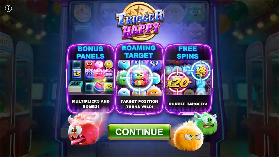 Trigger Happy slot features