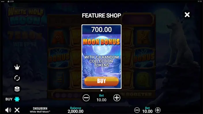 White Wolf Moon slot bonus buy