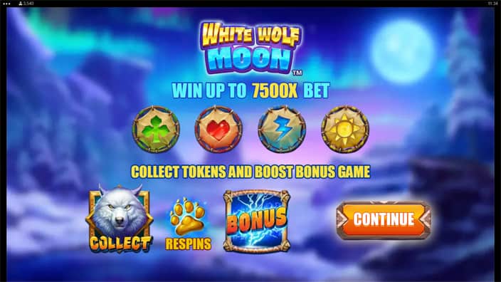 White Wolf Moon slot features