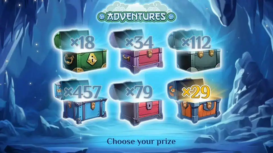 Adventures slot feature dragons chest