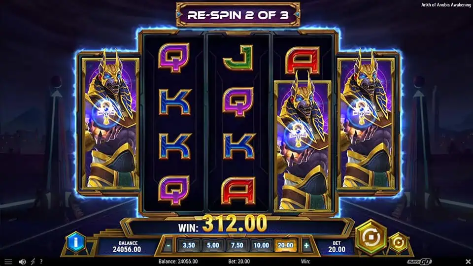 Ankh of Anubis Awakening slot feature anubis respin