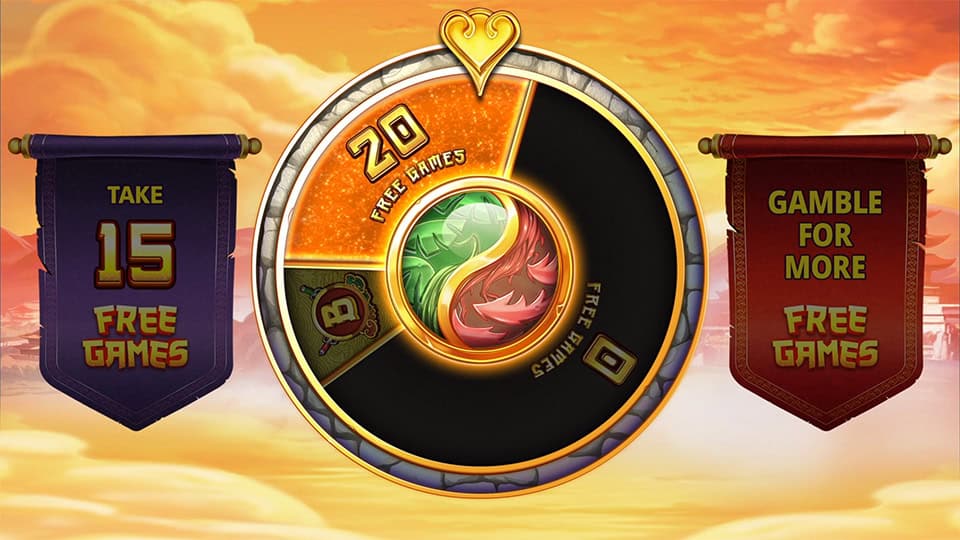 Bonsai Banzai slot feature gamble wheel