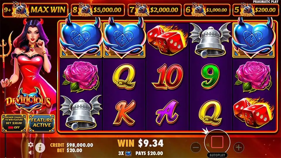 Devilicious slot free spins