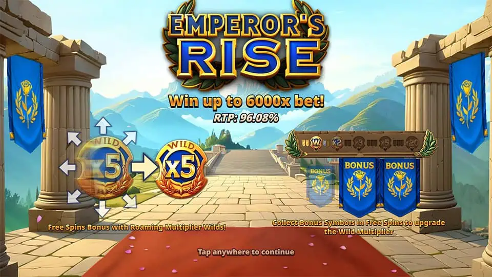 Emperors Rise slot features