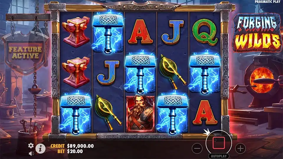 Forging Wilds slot free spins