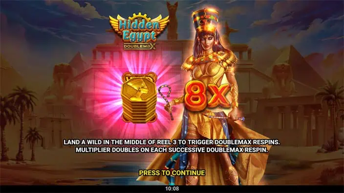 Hidden Egypt DoubleMax slot features