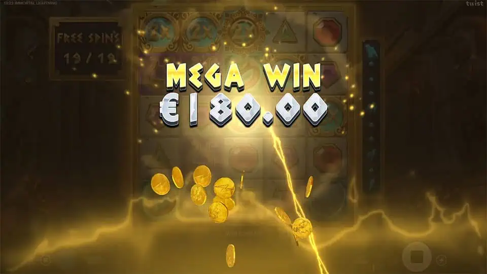 Immortal Lightning slot big win 1