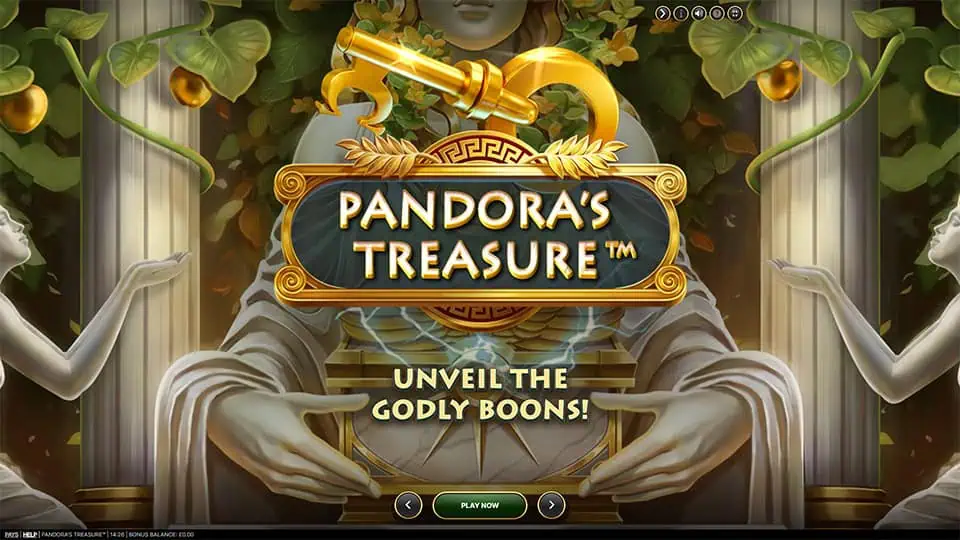 Pandoras Treasure slot features