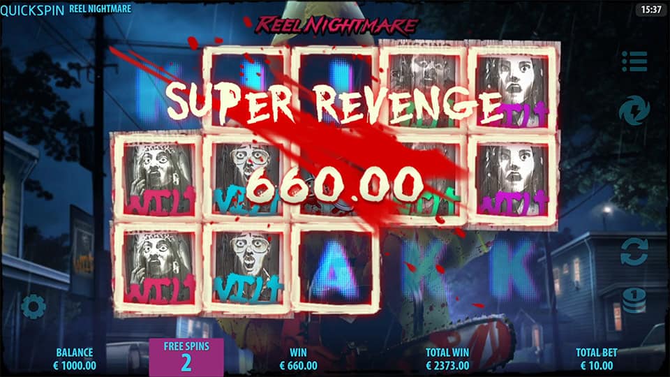 Reel Nightmare slot big win