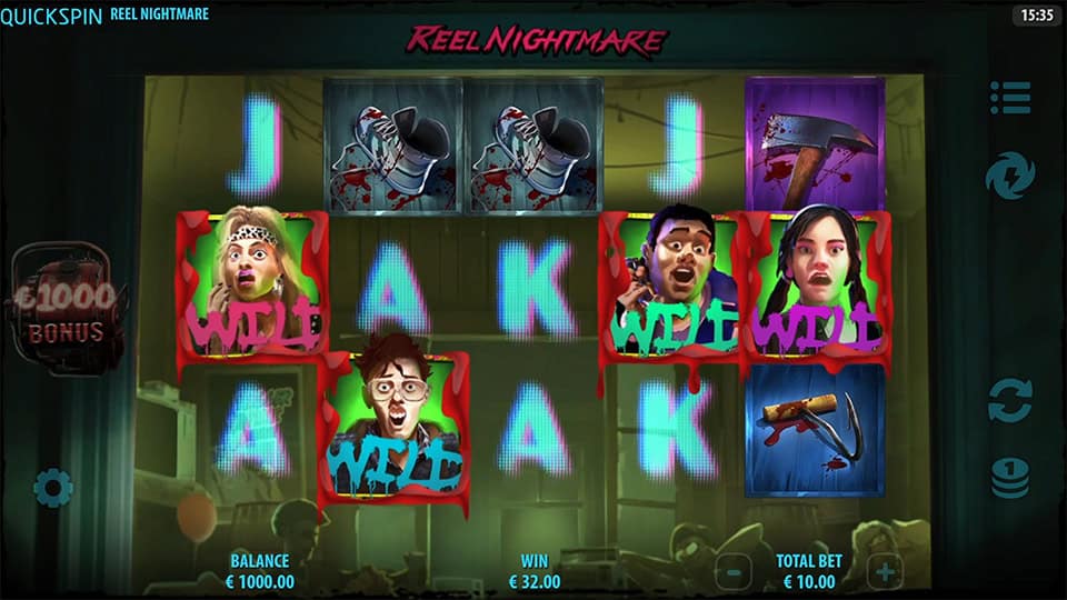 Reel Nightmare slot free spins