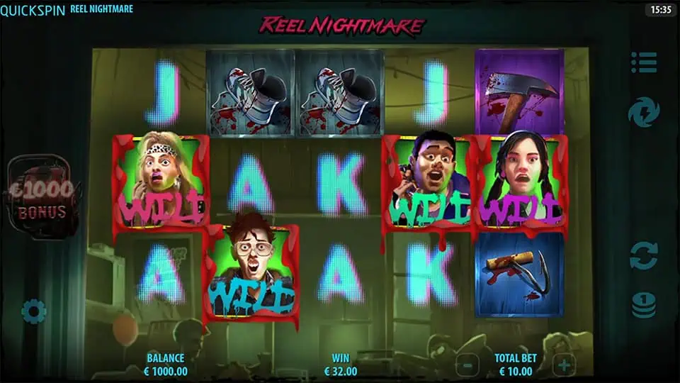 Reel Nightmare slot free spins