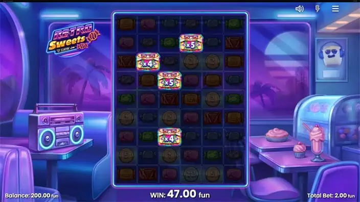 Retro Sweets slot free spins