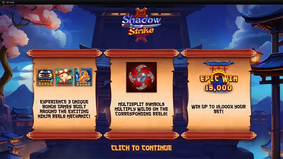 Shadow Strike slot features