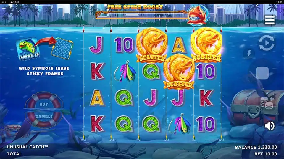Unusual Catch slot free spins