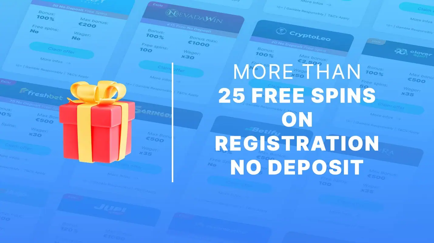 Bonustiime 25 free spins on registration no deposit 3