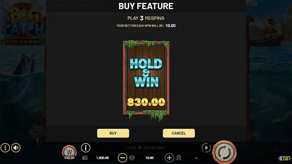 A Big Catch Hold Win slot bonus buy