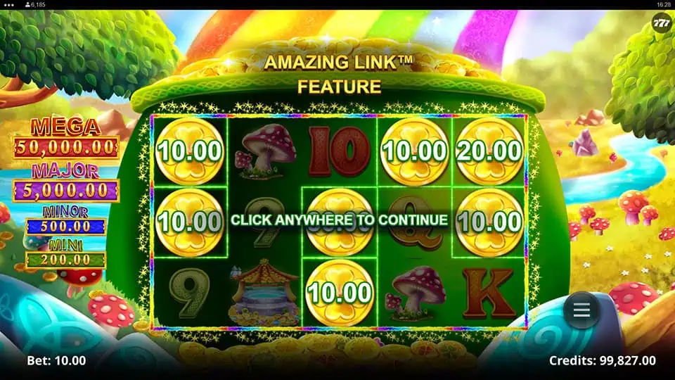 Amazing Link Riches slot feature amazing link