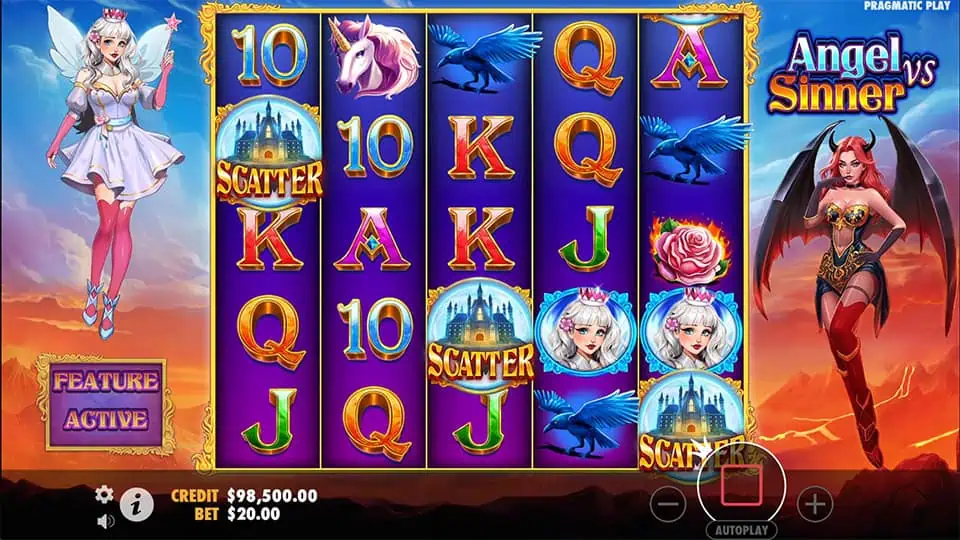 Angel VS Sinner slot free spins