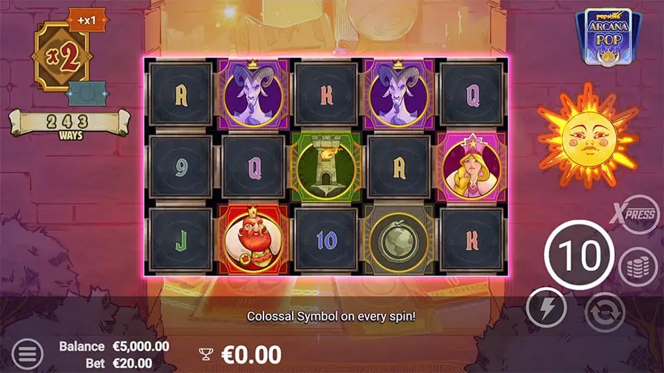 ArcanaPop slot free spins
