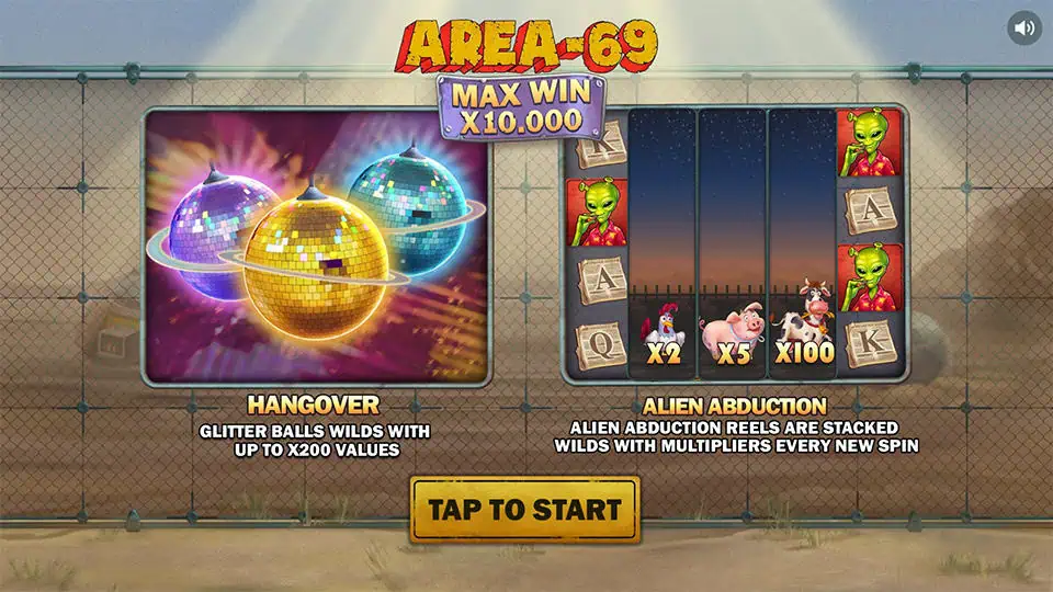 Area 69 slot features