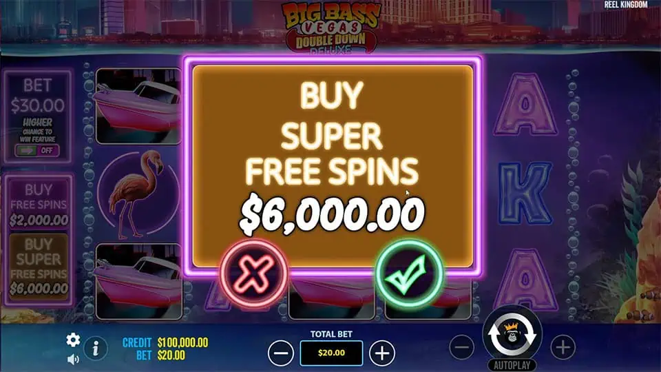 Big Bass Vegas Double Down Deluxe slot bonus buy