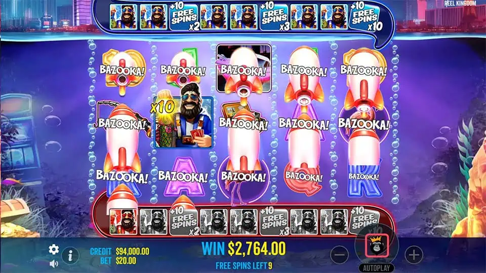 Big Bass Vegas Double Down Deluxe slot feature bazooka