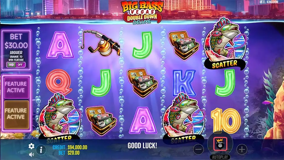 Big Bass Vegas Double Down Deluxe slot free spins