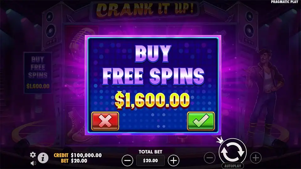 Crank It Up slot bonus buy