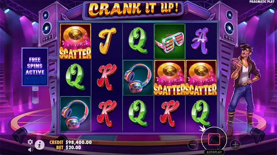 Crank It Up slot free spins
