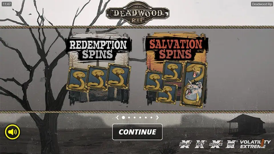 Deadwood RIP slot features