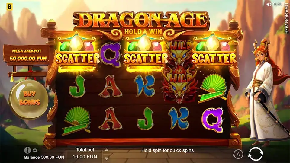 Dragon Age Hold Win slot free spins