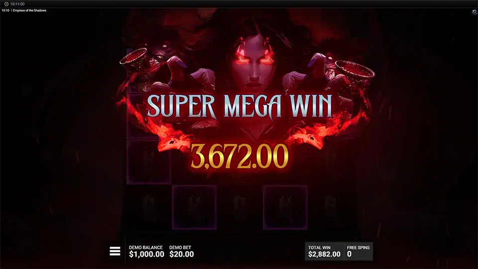 Empress of the Shadows slot big win