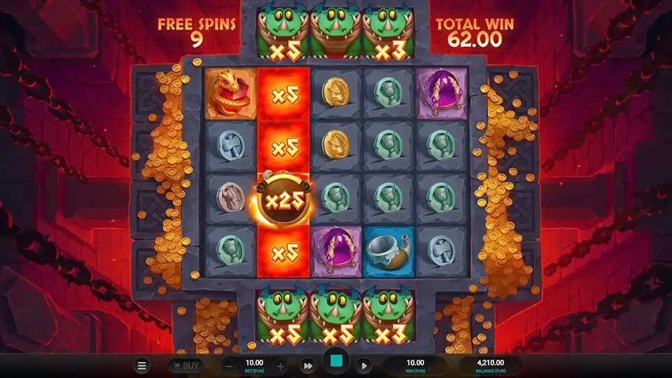 Fangs Inferno Dream Drop slot feature expanding wild multiplier