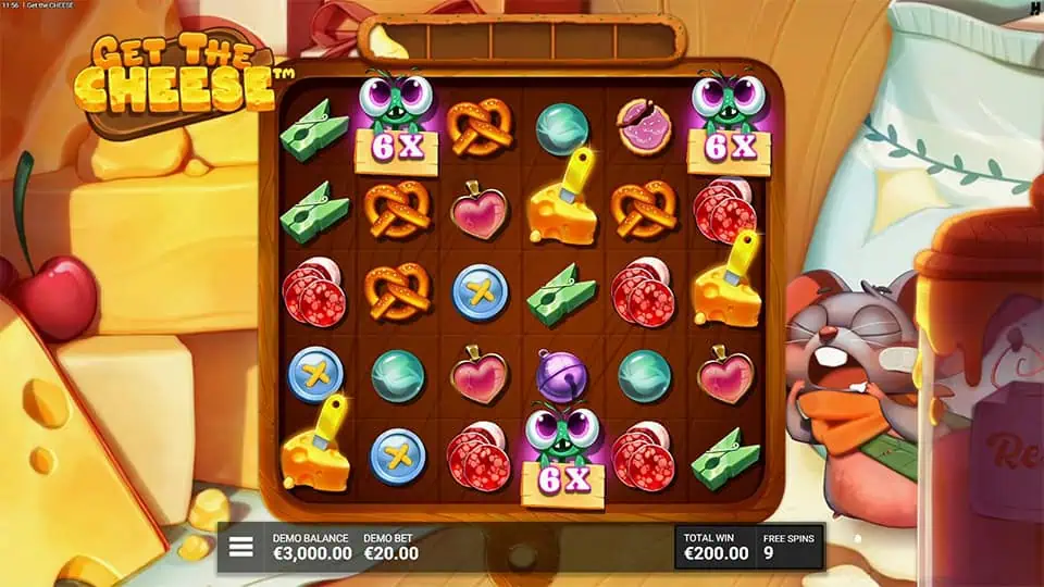 Get The Cheese slot feature sticky wild multiplier