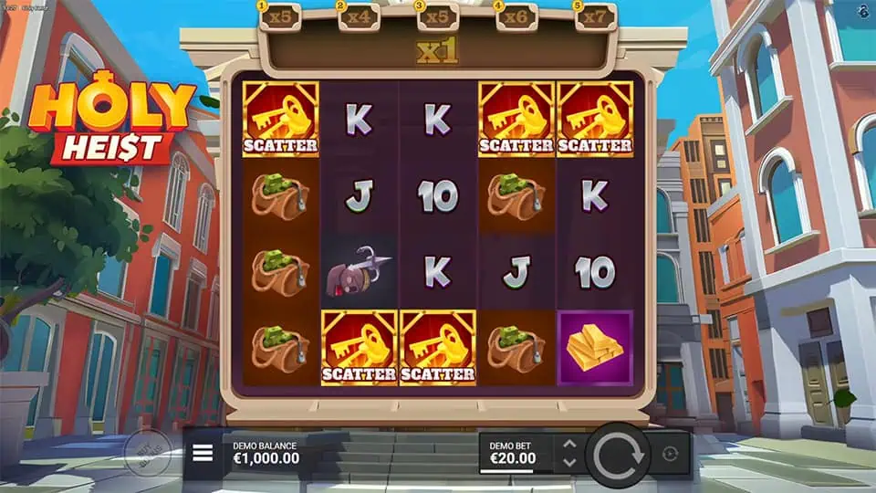 Holy Heist slot free spins