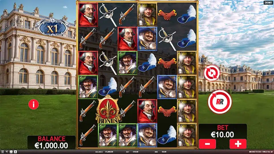 Musketeers 1 Wild For All slot