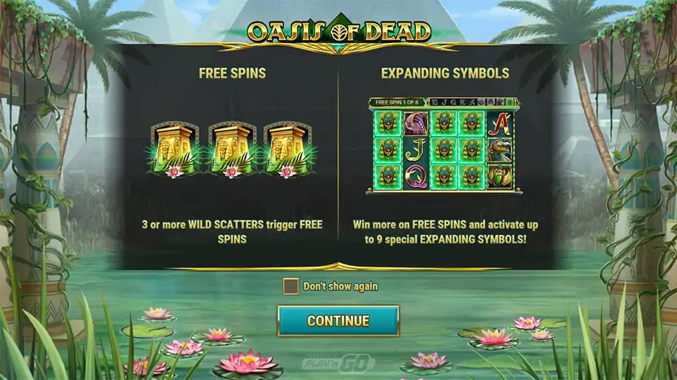 Oasis of Dead slot features