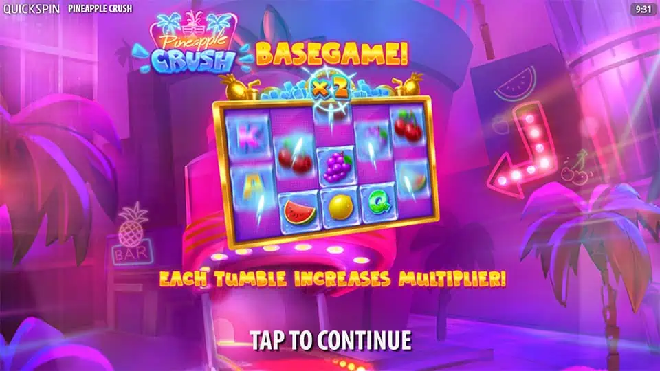 Pineapple Crush slot features